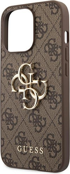 Guess GUHCP14X4GMGBR Apple iPhone 14 Pro Max brown hardcase 4G Big Metal Logo