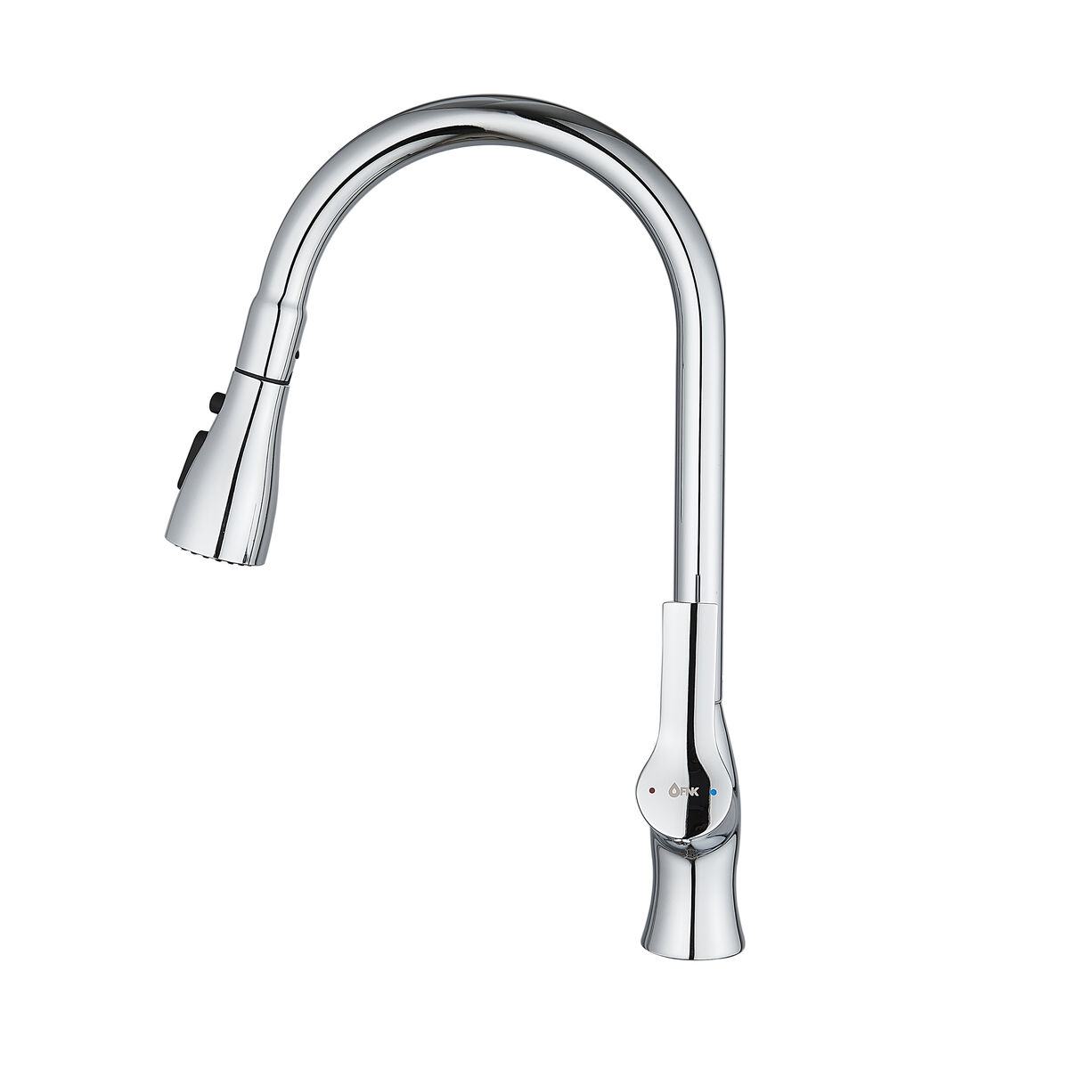 Mixer Tap Fontastock Chrome Stainless steel Brass Ceramic Zinc Alloy C-shaped Height