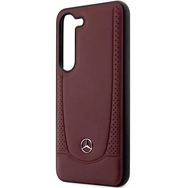 Mercedes MEHCS23SARMRE Samsung Galaxy S23 hardcase Leather Urban Bengale red