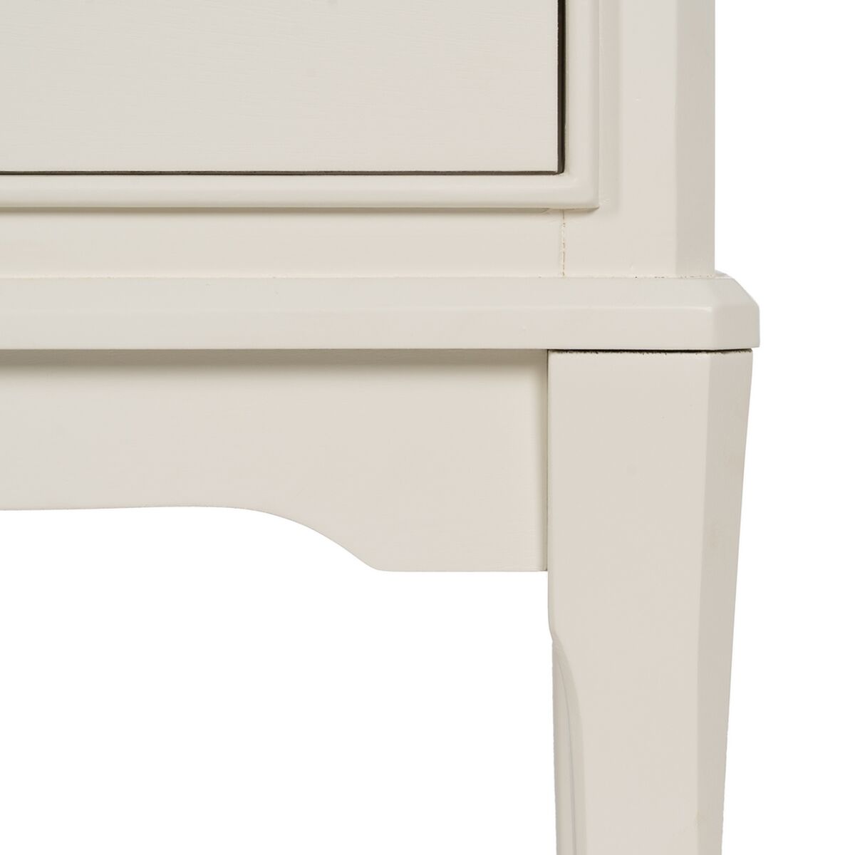 Nightstand White Pine MDF Wood 43 X 33 X 60 CM