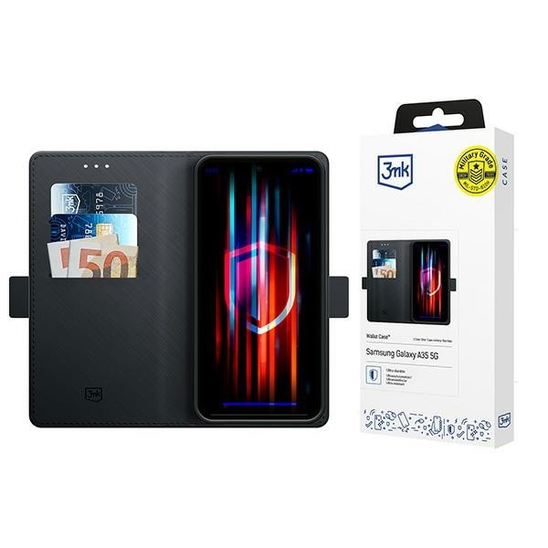 3MK Wallet Case Samsung Galaxy A35 5G black