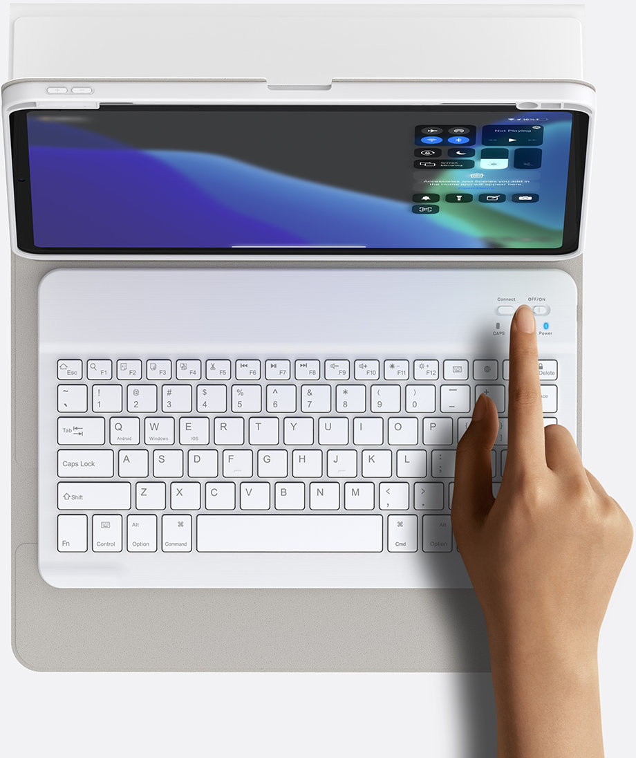 Baseus Brilliance case with keyboard Apple iPad Pro 11 2018/2020/2021 (1., 2. i 3. gen) white