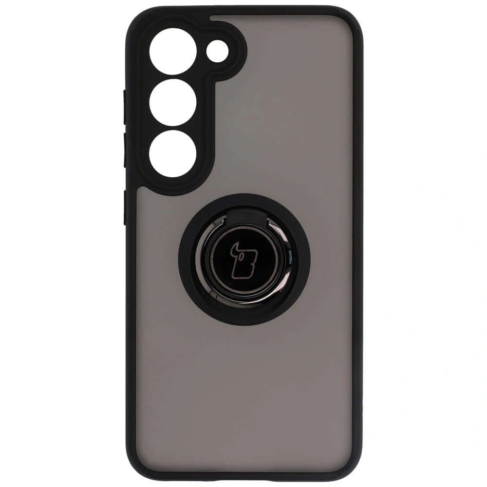 Bizon Case Hybrid Ring Samsung Galaxy S23 smoky with a black frame