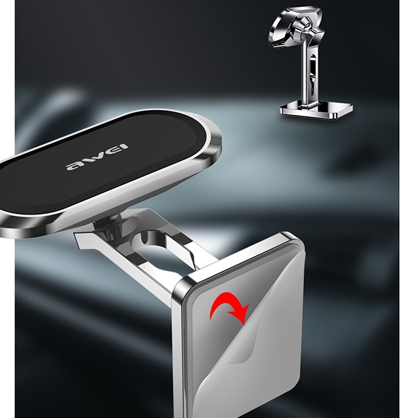 AWEI X19 Dashboard Magnetic Car Mount Silver/Black 