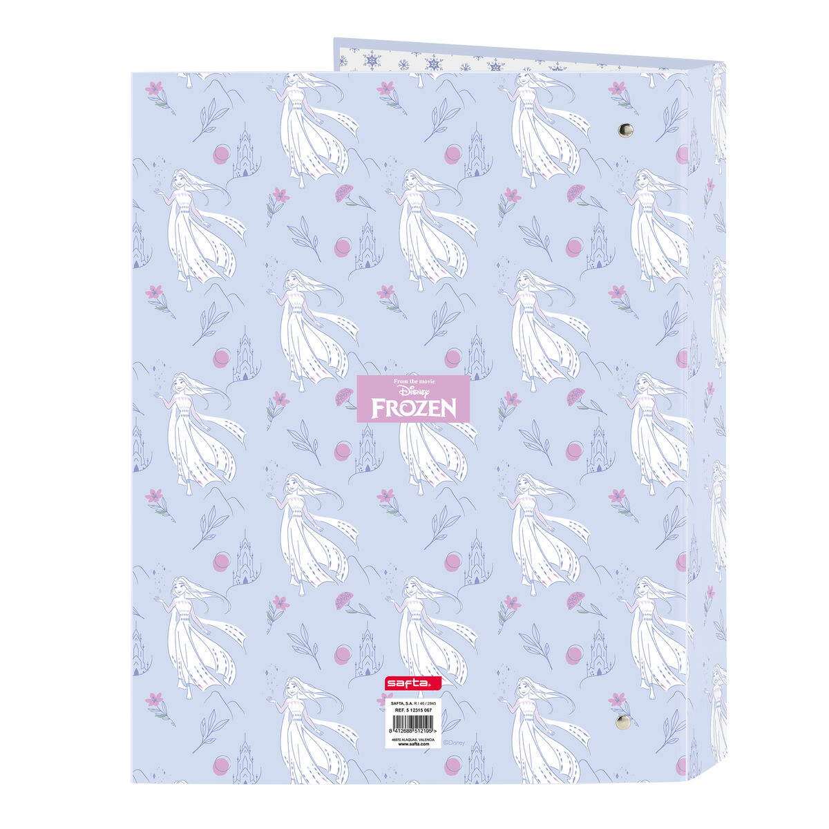 Ring binder Frozen Believe Lilac A4 (26.5 x 33 x 4 cm)