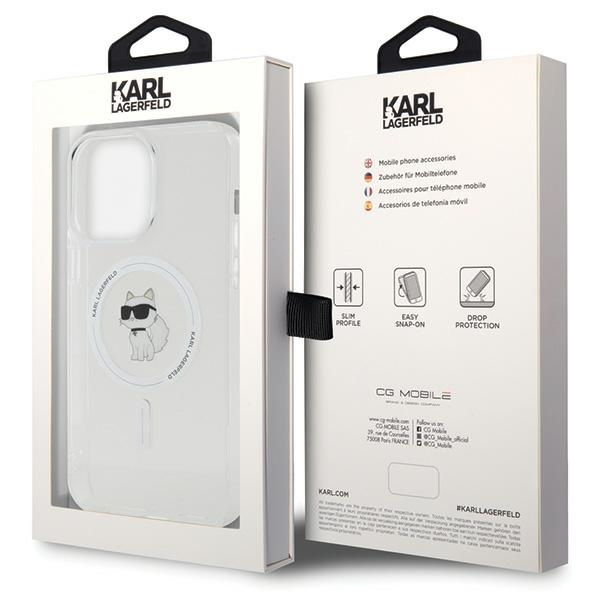 Karl Lagerfeld KLHMP15XHFCCNOT Apple iPhone 15 Pro Max hardcase IML Choupette MagSafe transparent