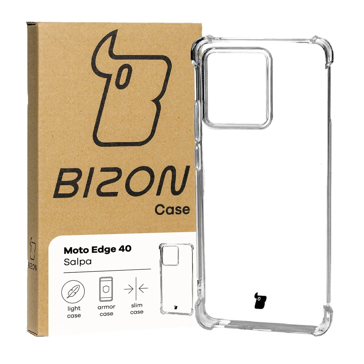 Bizon Case Salpa Motorola Edge 40 clear
