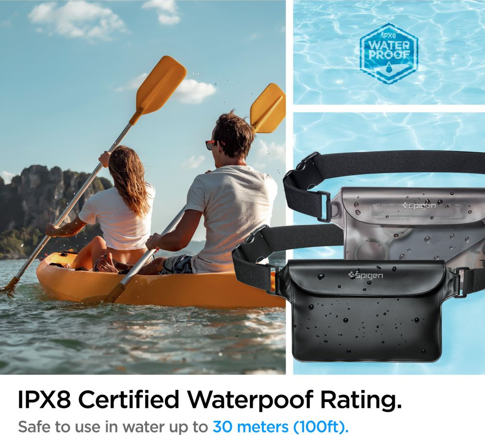Spigen A620 Universal Waterproof Waist Bag Black