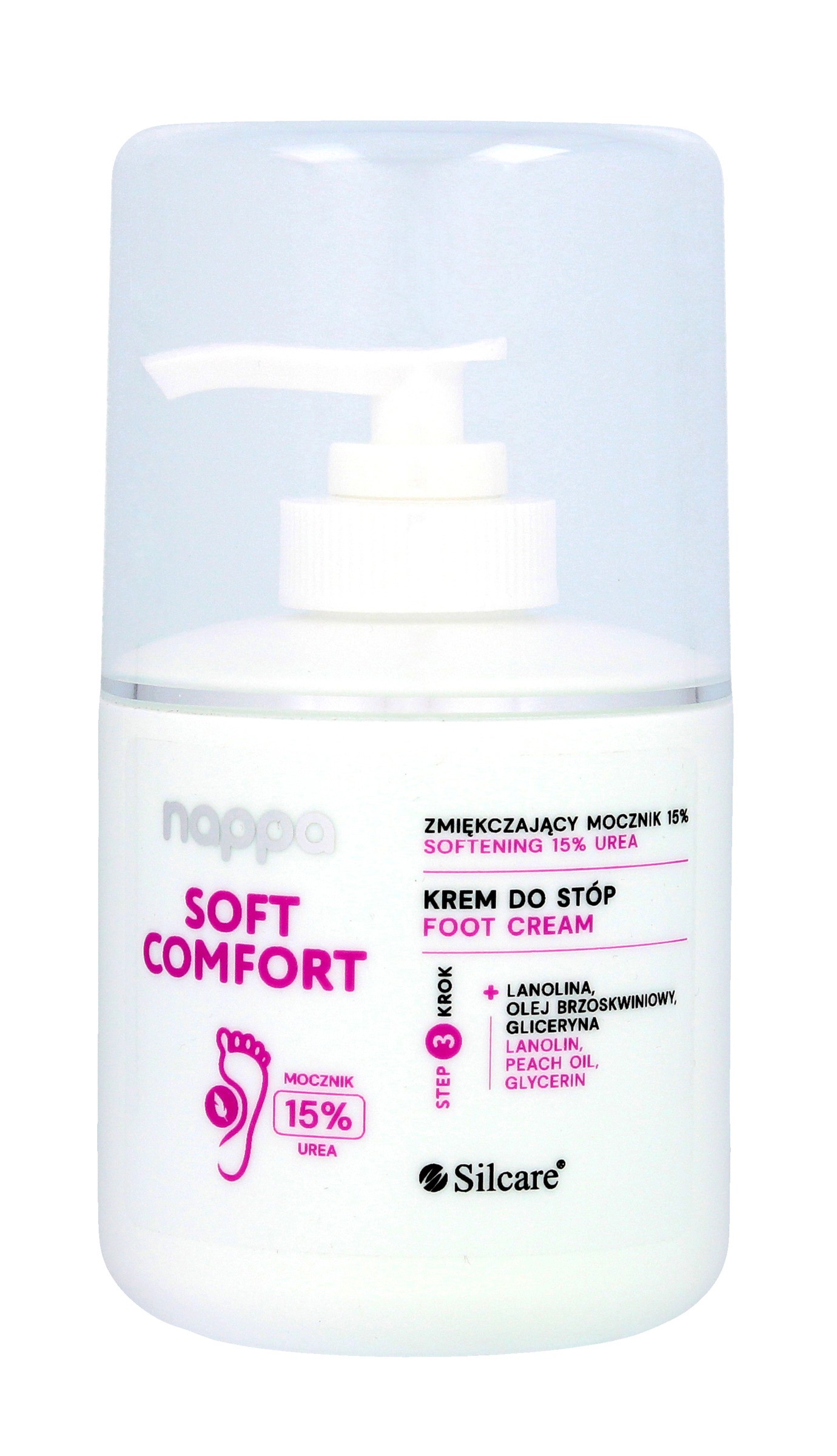 Silcare Nappa Soft Comfort Krem do stóp - zmiękczający mocznik 15% 250ml