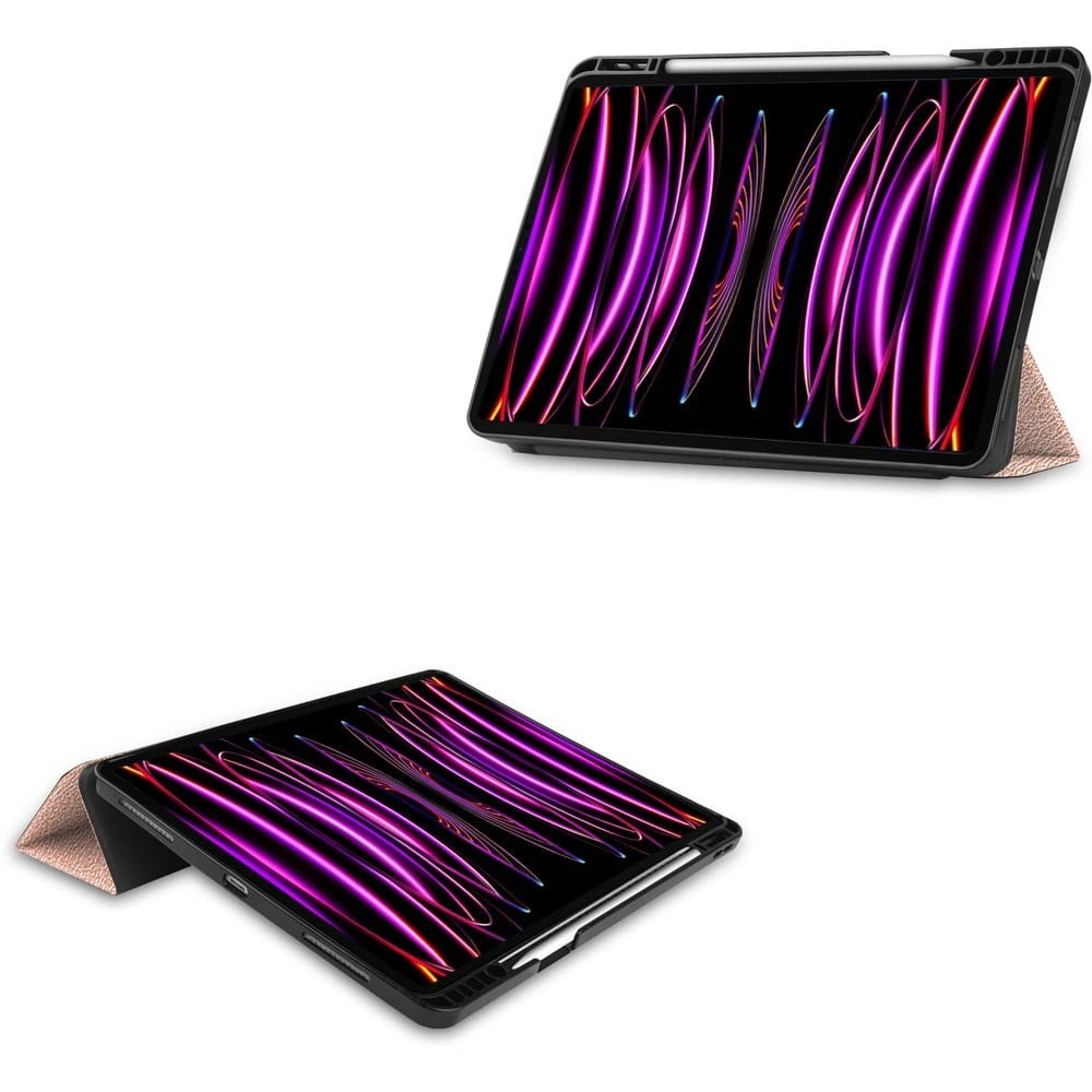 Bizon Case Tab Lizard Apple iPad Pro 12.9 2022/2021/2020/2018 rose gold