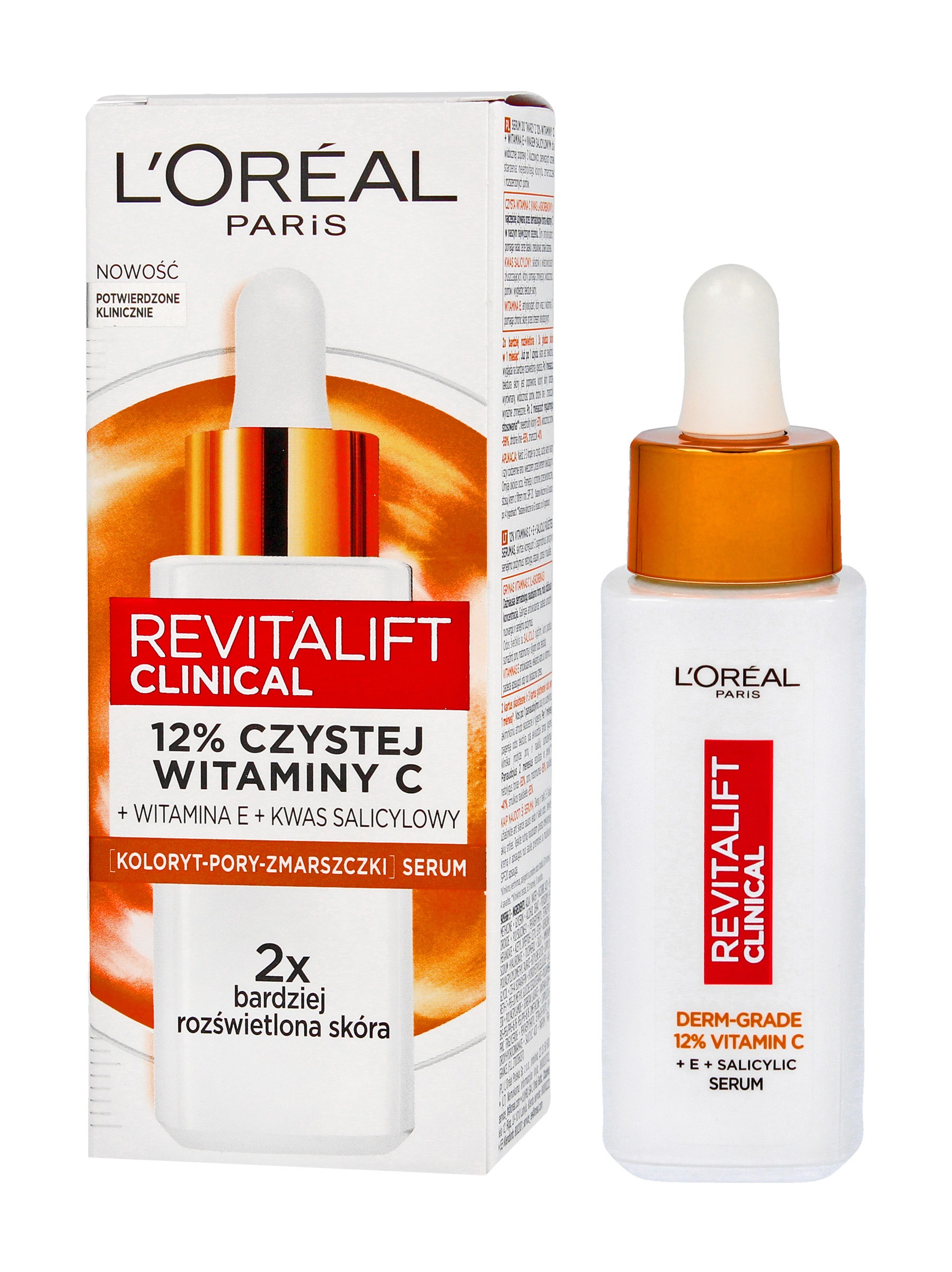 Loreal REVITALIFT CLINICAL Serum do twarzy - 12% Czystej Witaminy C* 30ml