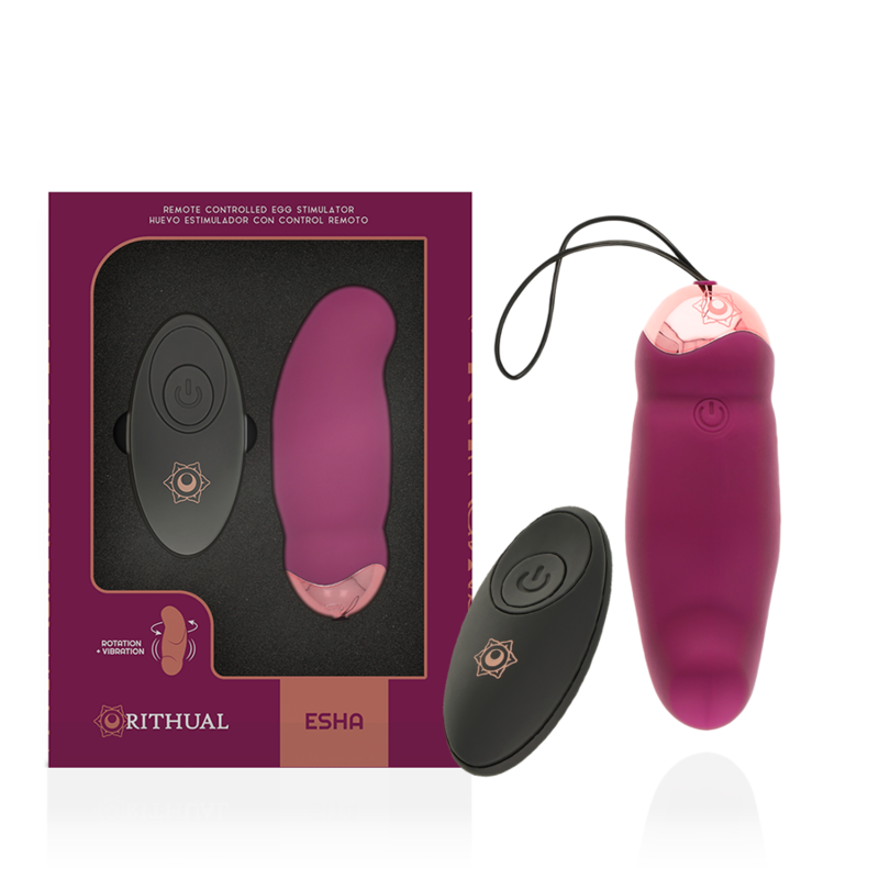 RITHUAL- ESHA REMOTE CONTROLLED EGG STIMULATOR ROTATION + VIBRATION