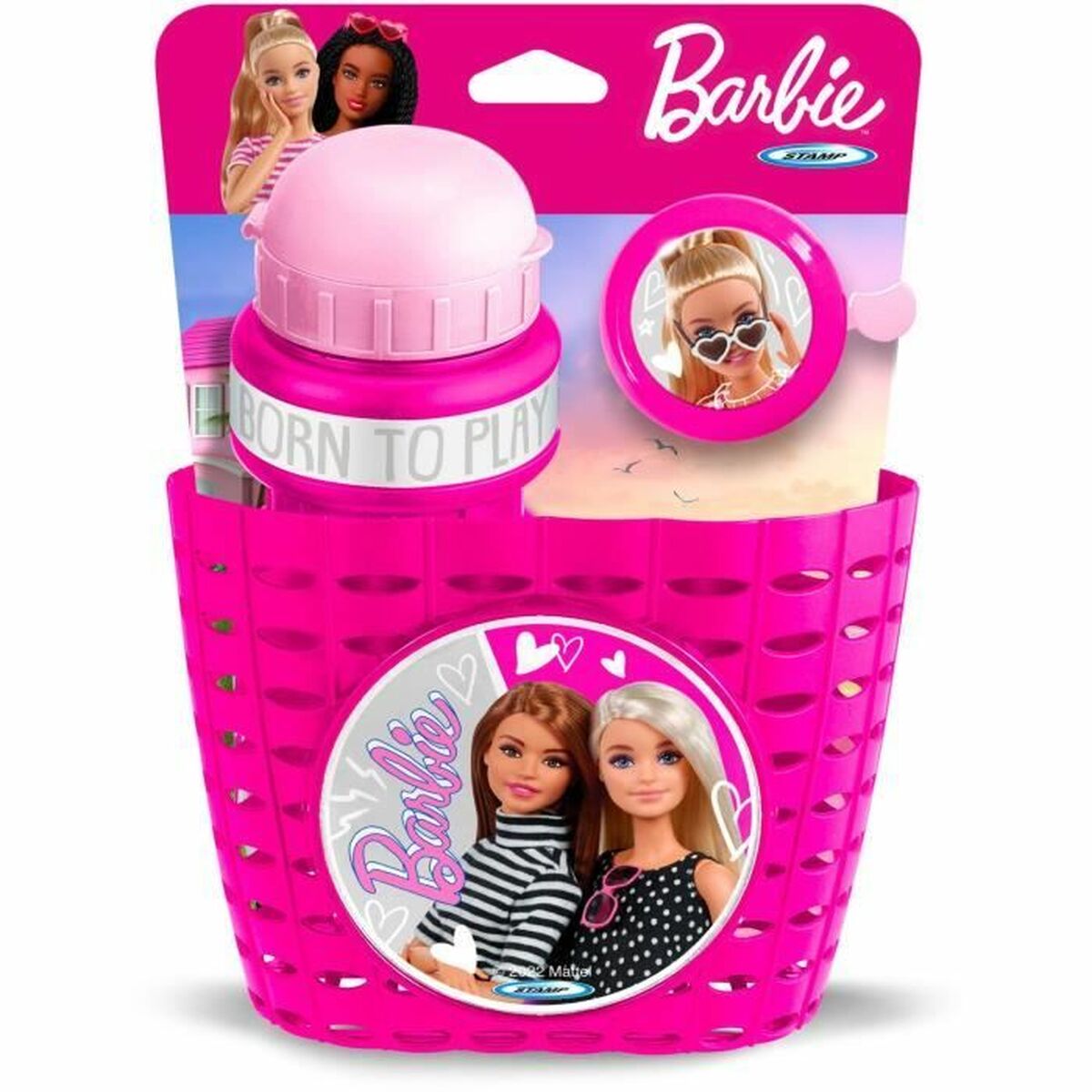 Children's Bike Basket Mattel Barbie