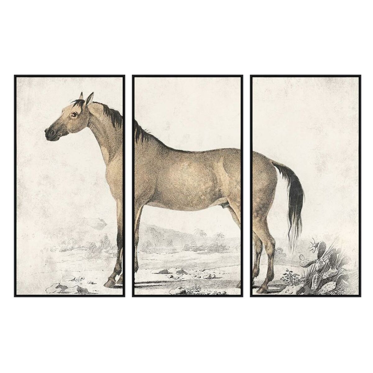 Painting DKD Home Decor Horse (180 x 4 x 120 cm)