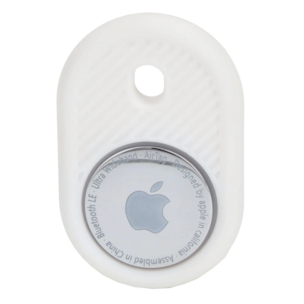 Bizon Case Locator Travel Apple AirTag white