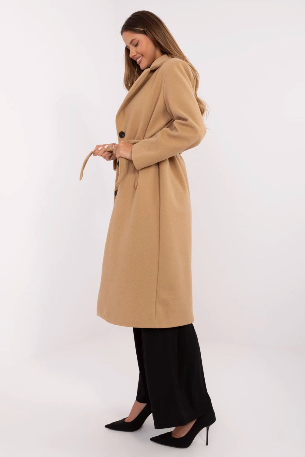  Coat model Italy Moda  brown