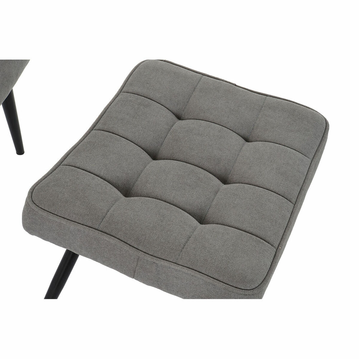 Armchair DKD Home Decor 69 x 77 x 91 cm Black Grey Metal