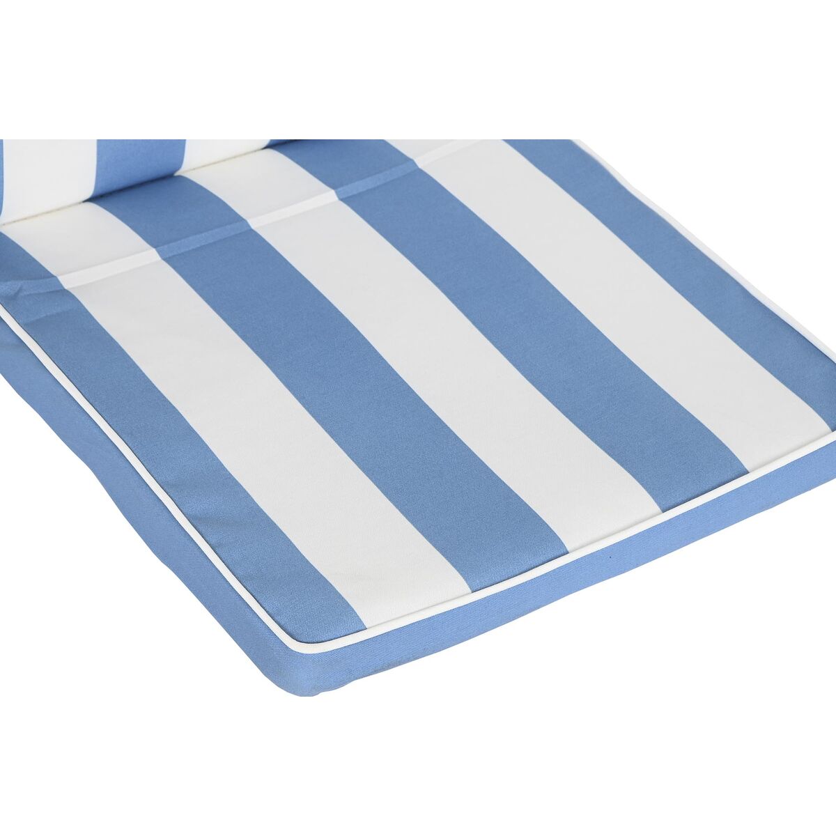 Stuhl-Kissen DKD Home Decor Streifen Weiß Himmelsblau (42 x 4 x 115 cm)