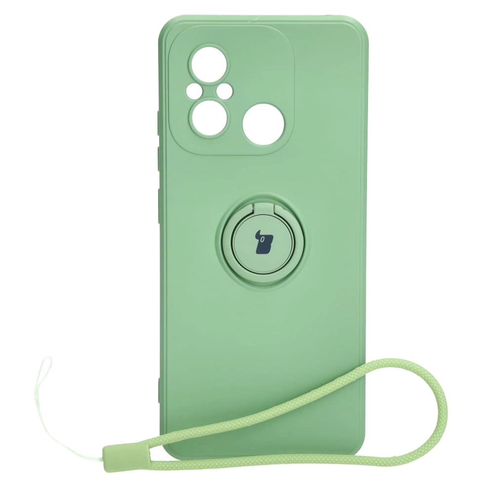 Bizon Case Silicone Ring Sq Xiaomi Redmi 12C light green