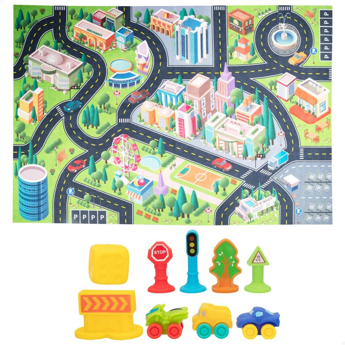 Spielmatte Colorbaby Stadt (2 Stück)