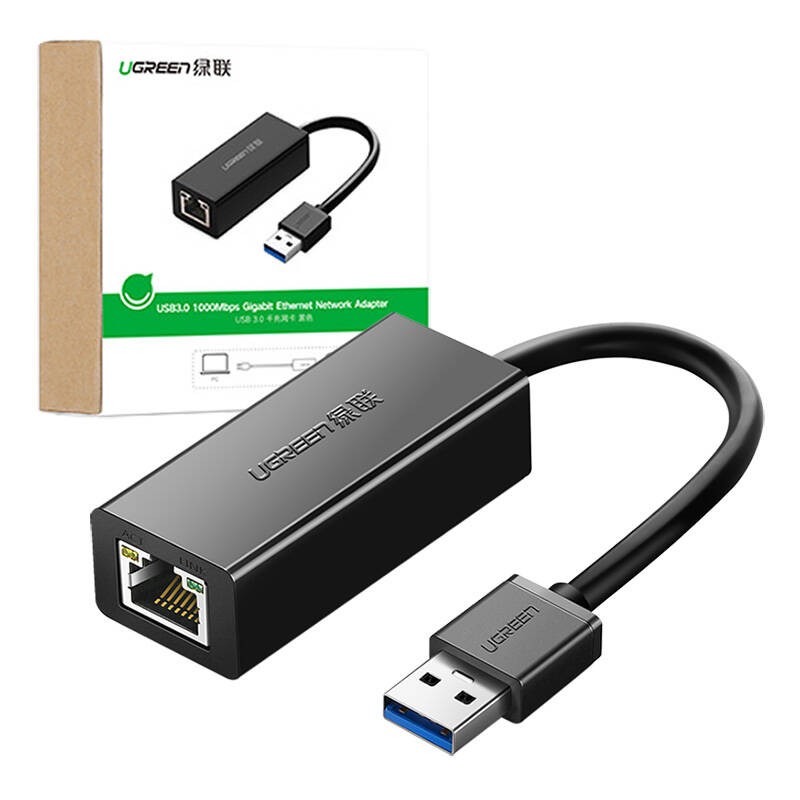UGREEN CR111 USB-A to RJ45 Gigabit Ethernet network adapter black