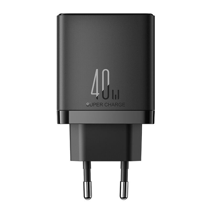 Joyroom wall charger JR-TCF09 2xUSB-C 40W black