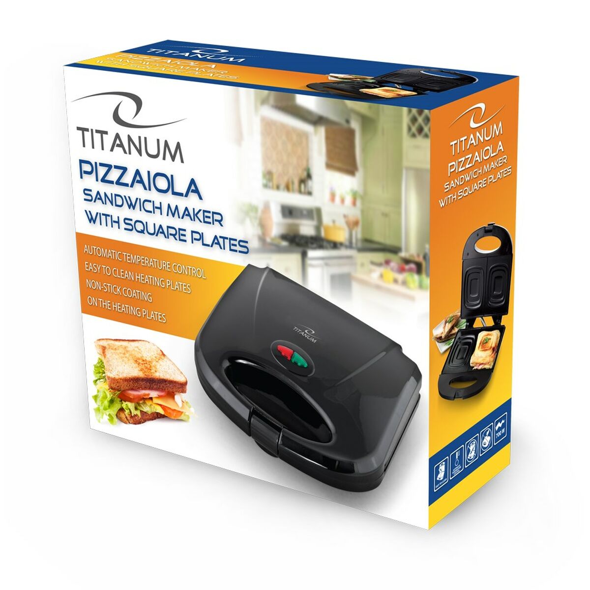 Sandwich Maker Esperanza TKT005K Black 700 W