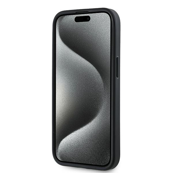 Karl Lagerfeld KLHCP15MPQDSMGK Apple iPhone 15 Plus / 14 Plus hardcase Diagonal Quilted Script black