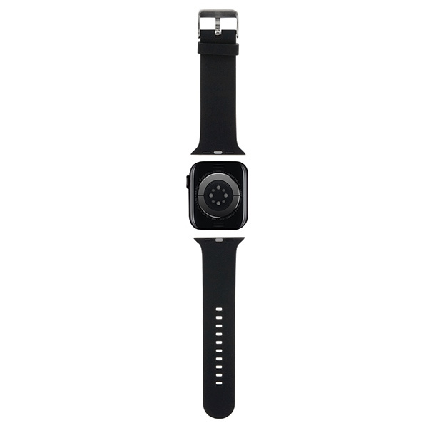 Karl Lagerfeld KLAWLSLKNK Apple Watch 4/5/6/7/SE/8/9/Ultra 44/45/49mm strap 3D Rubber Karl Head black