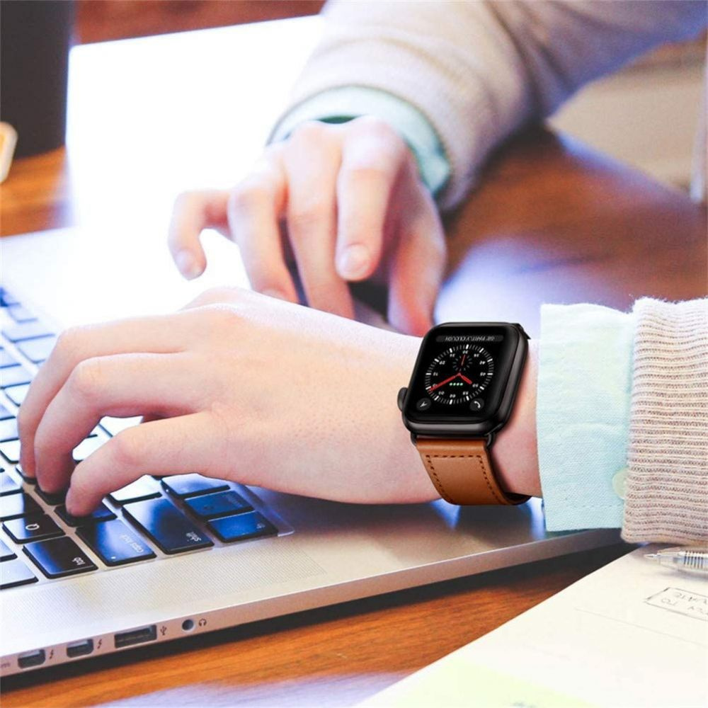Tech-protect Leatherfit Apple Watch SE/6/5/4 42/44mm Brown