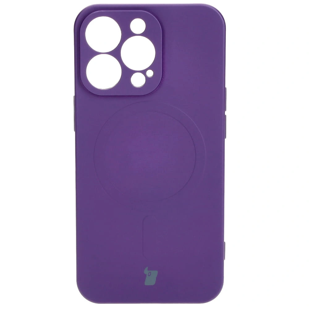 Bizon Case Silicone Magnetic Apple iPhone 13 Pro plum