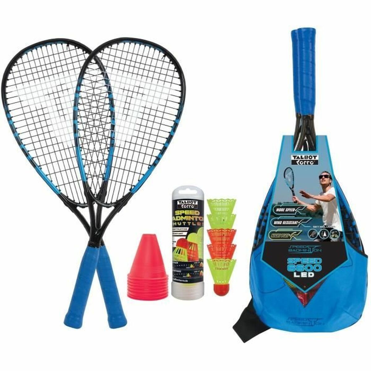 Badminton Racket Schildkröt Black/Blue