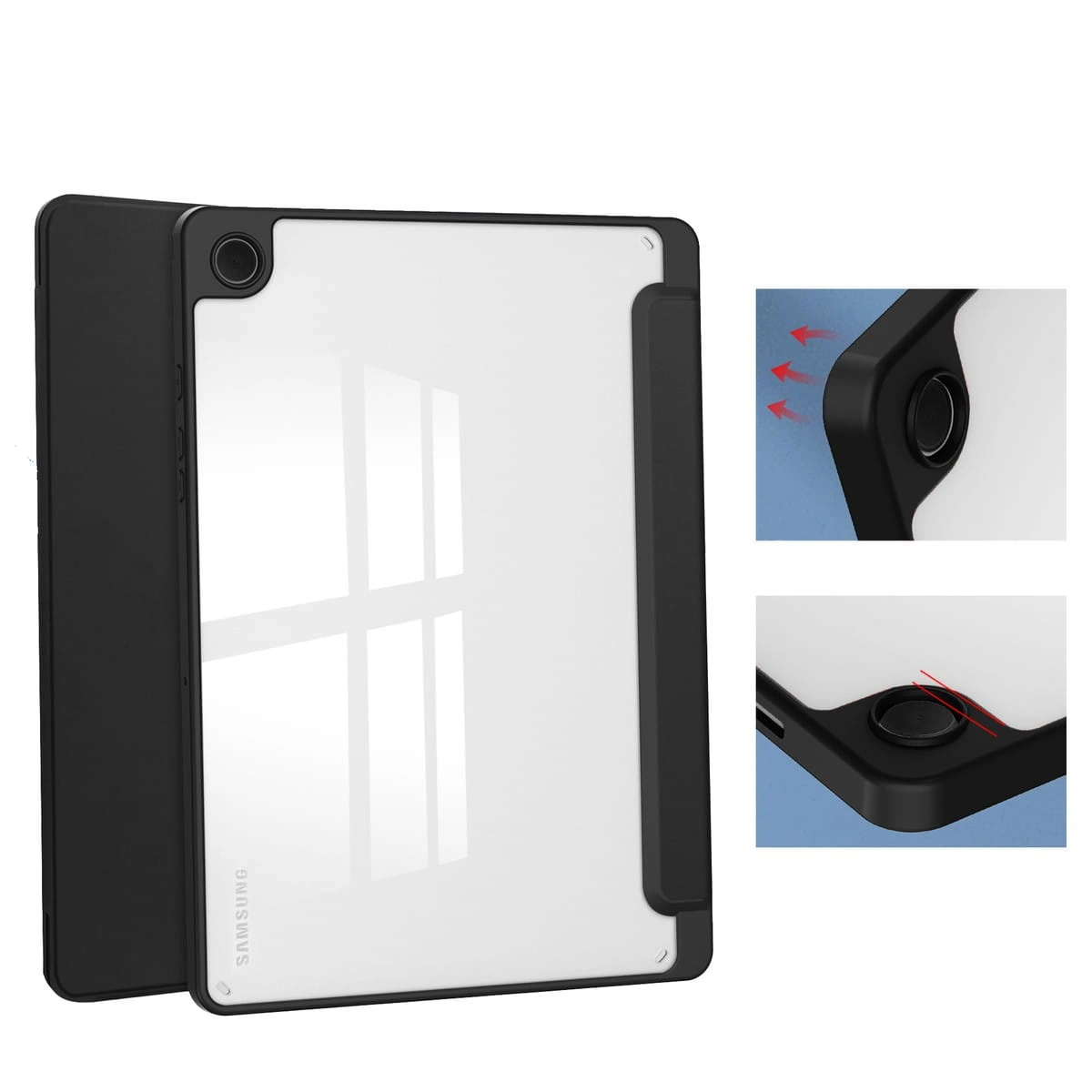 Bizon Case Tab Clear Matt Samsung Galaxy Tab A9 Plus black