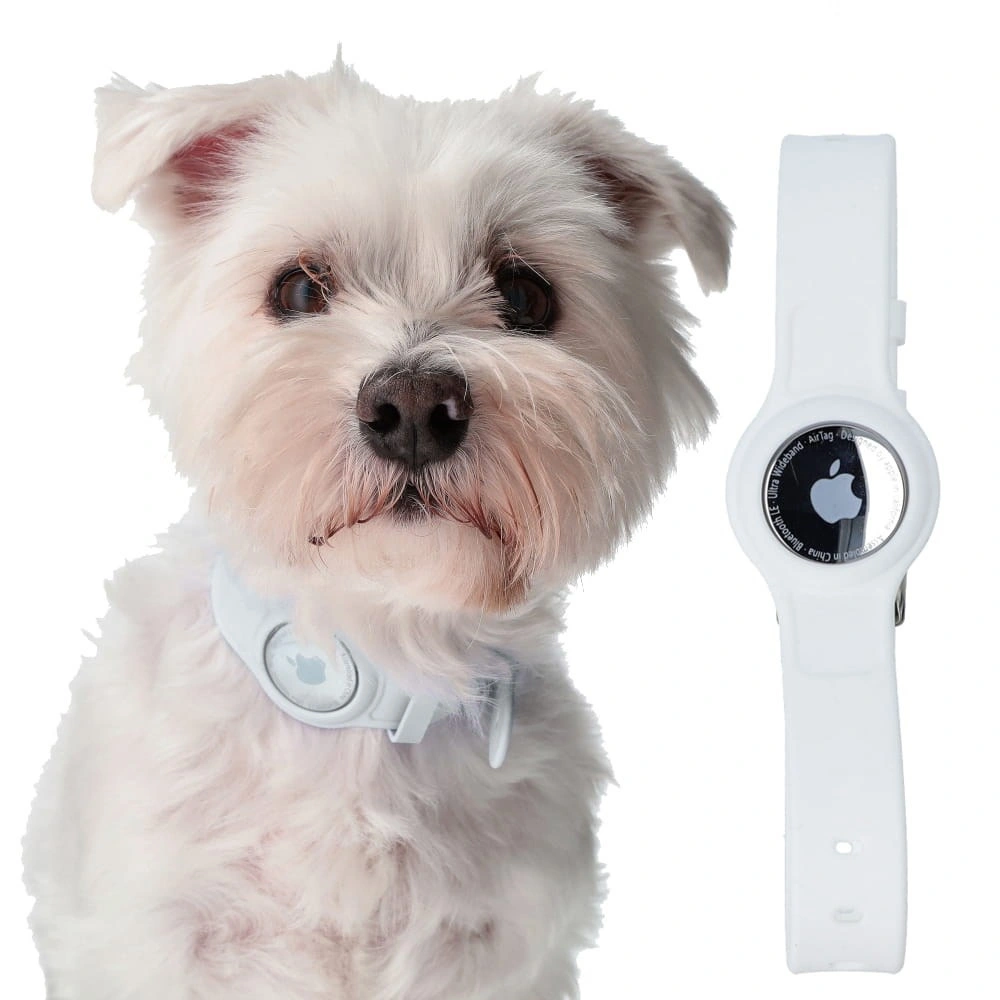 Bizon Case Locator Pets Apple AirTag white