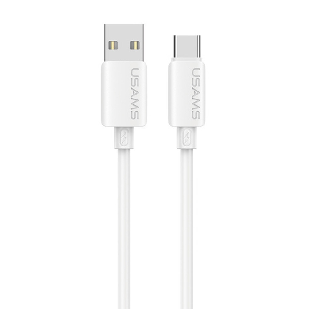 Kabel USAMS U98 3A Silicone Fast Charging USB-A do USB-C biały