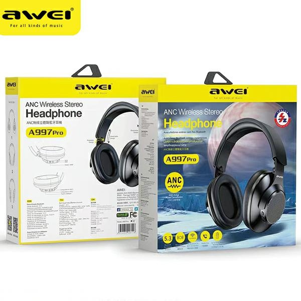 AWEI A997 Pro ANC Bluetooth in-ear headphones black