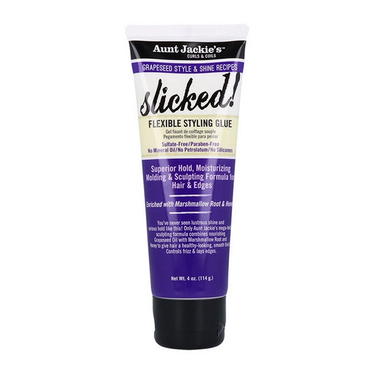 Hairstyling Creme Aunt Jackie's Curls & Coils Grapeseed Slicked! Felxible Styling (114 g)