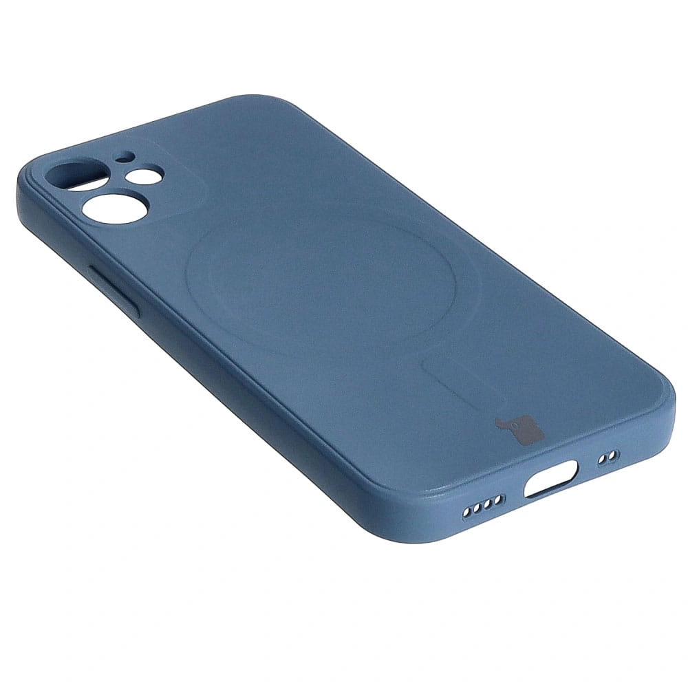 Bizon Case Silicone MagSafe Sq Apple iPhone 12 Mini navy blue
