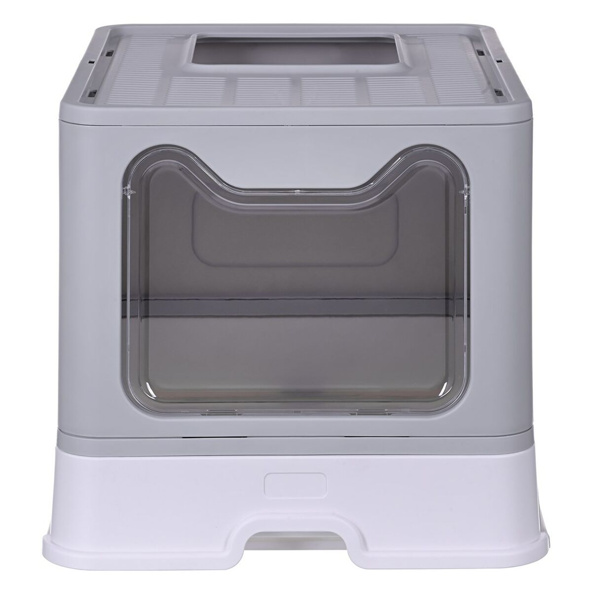 Cat Litter Box Diamentiq Yoko White Grey Plastic Cat Litter Box Diamentiq Yoko White Grey Plastic
