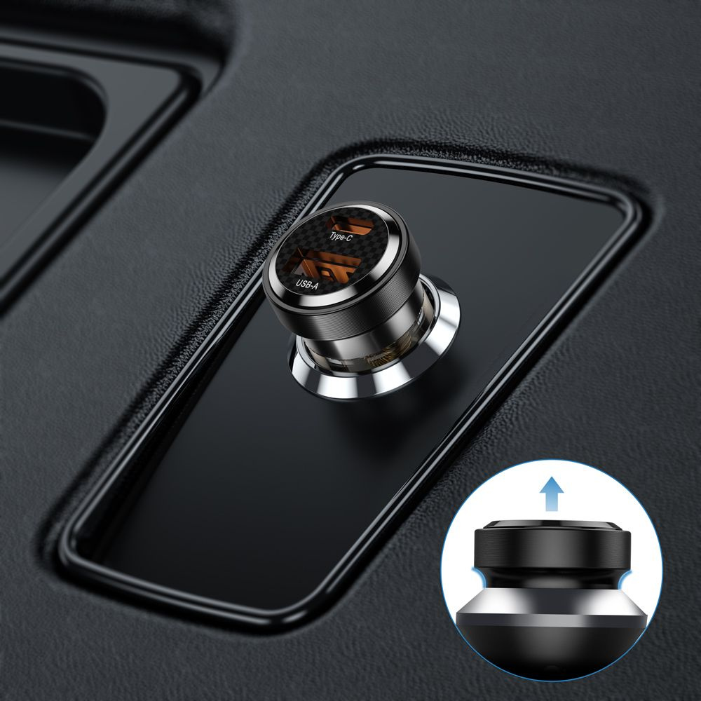 Tech-protect CC30W 2-port Car Charger PD 30W QC 3.0 Black