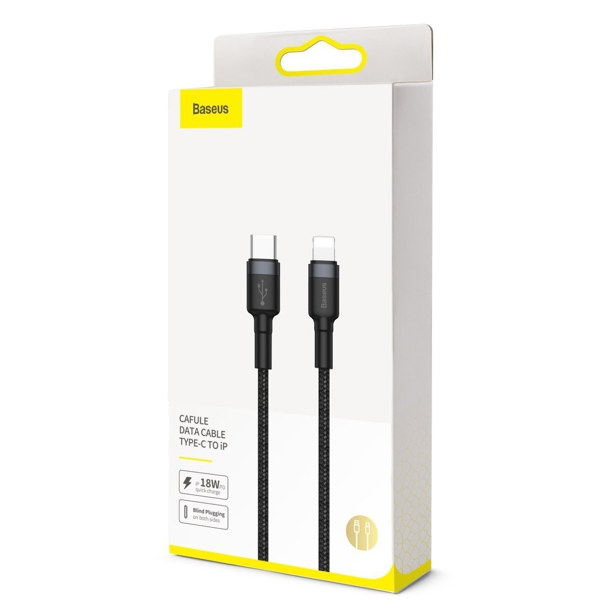 Baseus Cafule Cable Type-C to iP PD 18W 1m Gray+Black