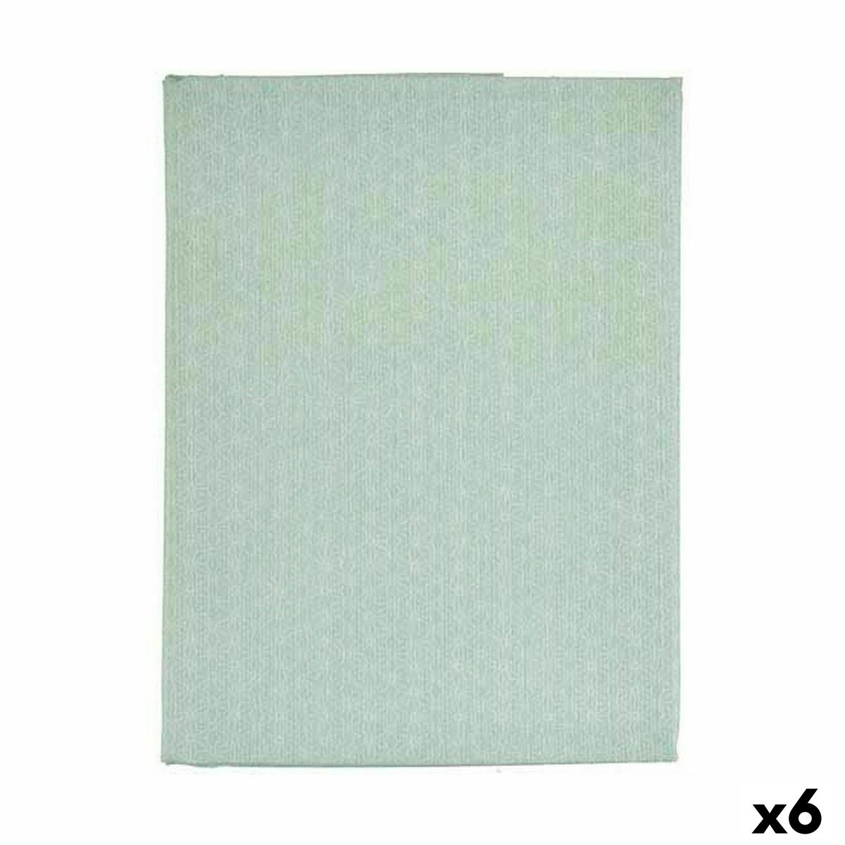 Tablecloth Thin canvas Anti-stain Light Green Star 140 x 180 cm (6 Units)