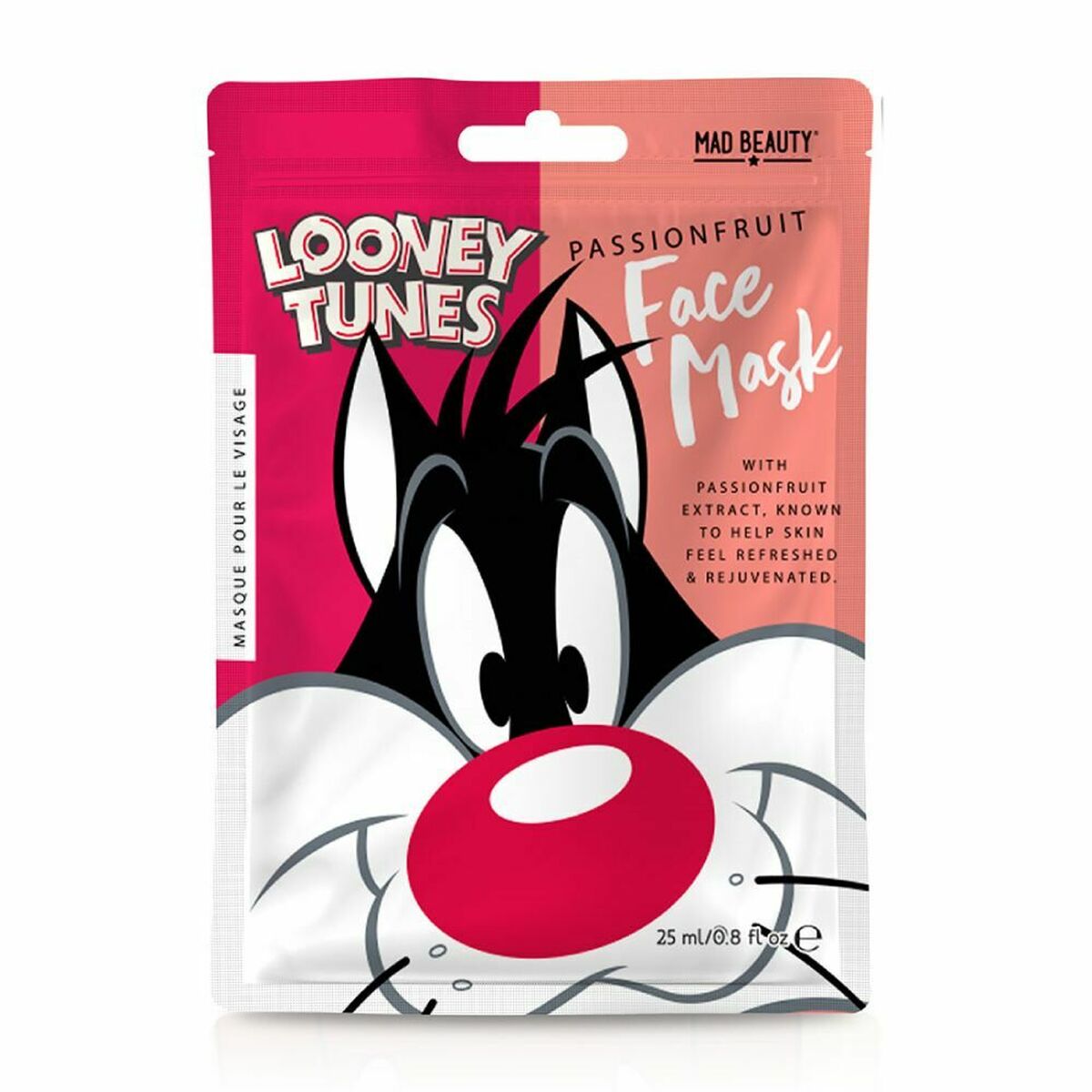 Gesichtsmaske Mad Beauty Looney Tunes Sylvester Passionsfrucht (25 ml)