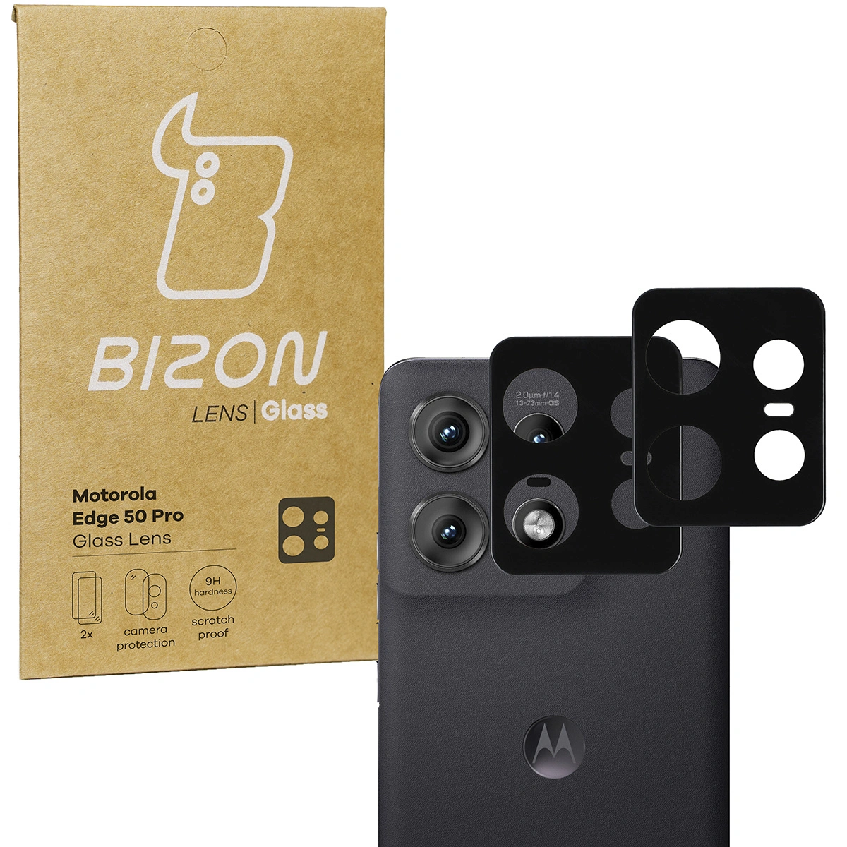 Bizon Glass Lens Motorola Egde 50 Pro [2 PACK]
