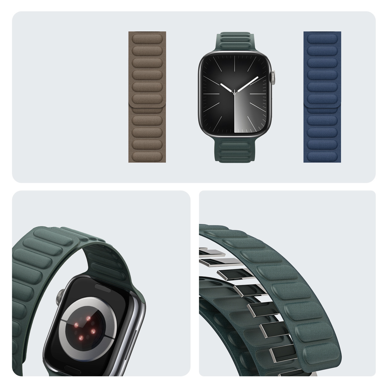 Dux Ducis Strap BL Apple Watch 4/5/6/7/SE/8/9 40/41mm green