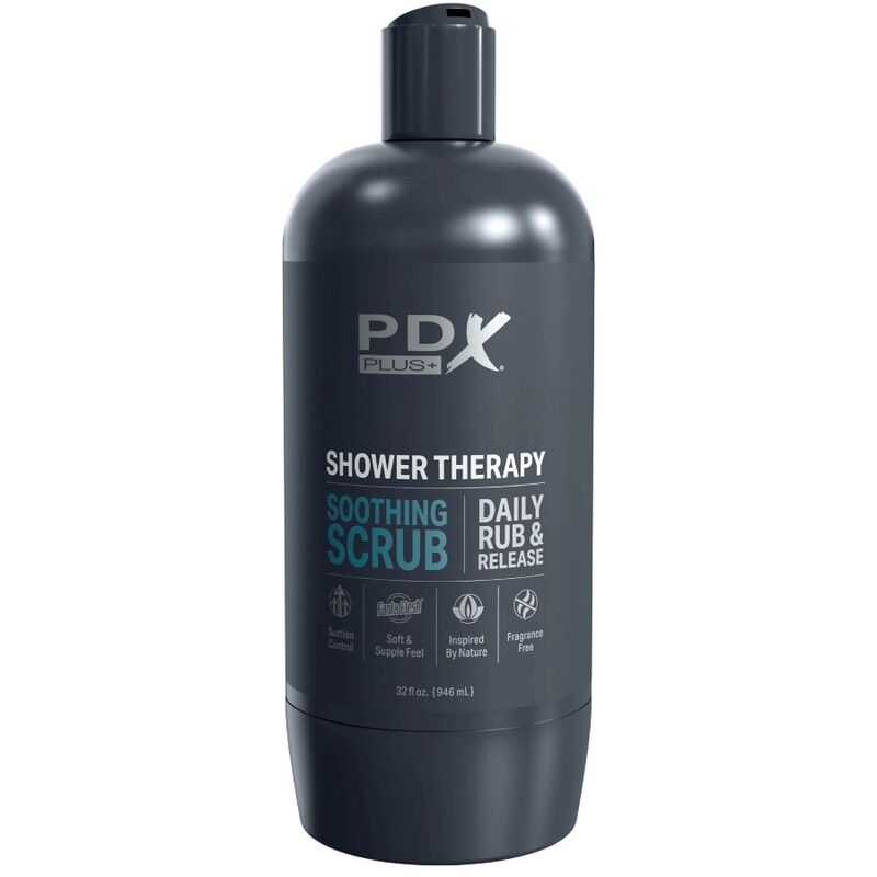 PDX PLUS - STROKER DISCREET DESIGN SHAMPOO BOTTLE SOOTHING SCRUB