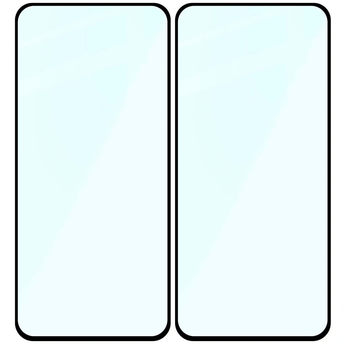 Szkło hartowane Bizon Glass Edge Duo do Samsung Galaxy S23 FE czarna ramka [2 PACK]
