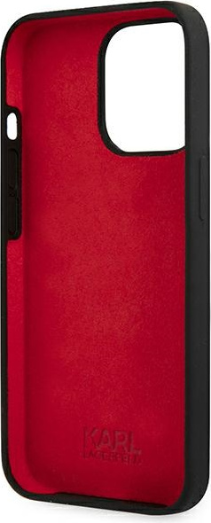 Karl Lagerfeld KLHCP13XSLMP1K Apple iPhone 13 Pro Max hardcase black Silicone Plaque