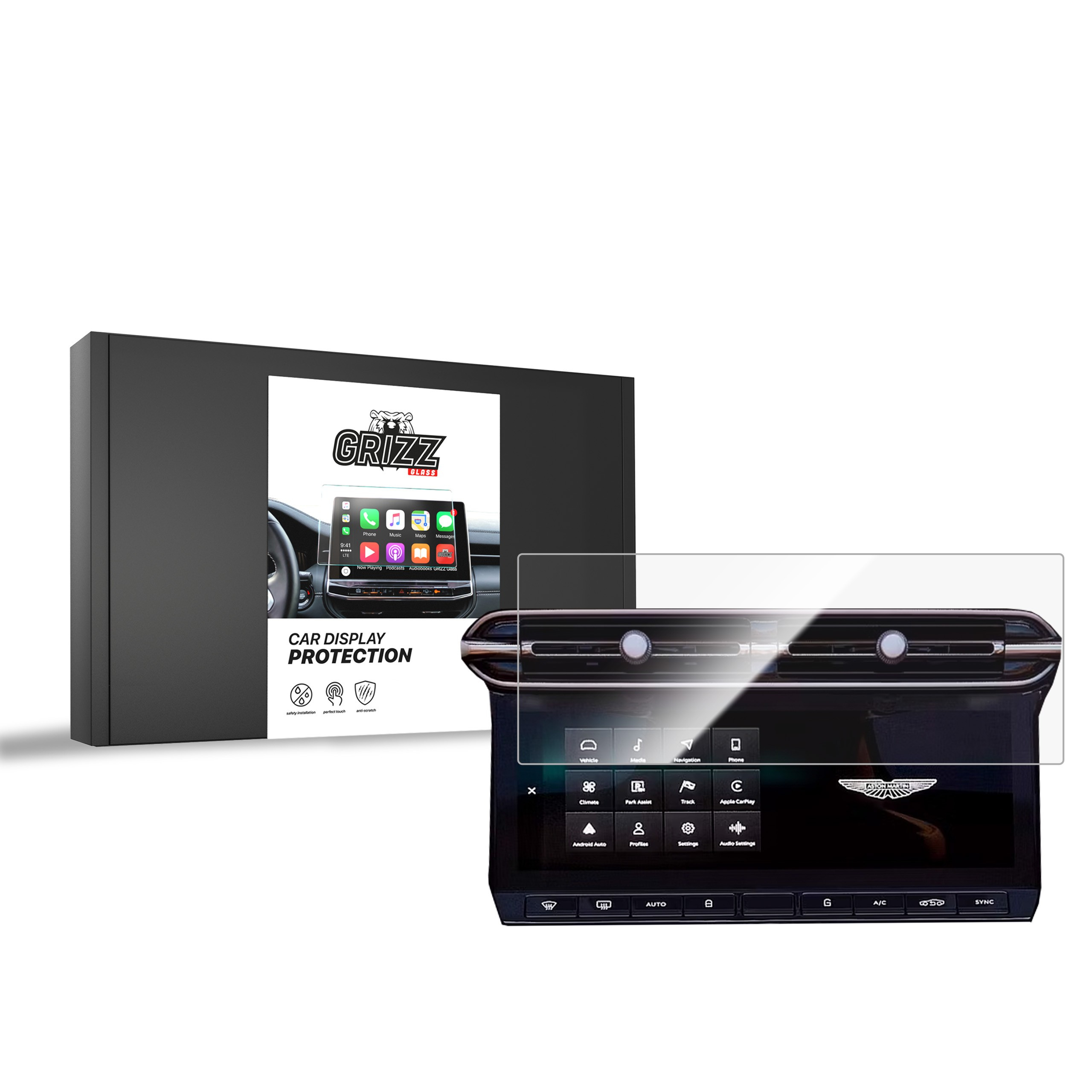 Ceramic GrizzGlass CarDisplay Protection Aston Martin DB12 10,25" 2024