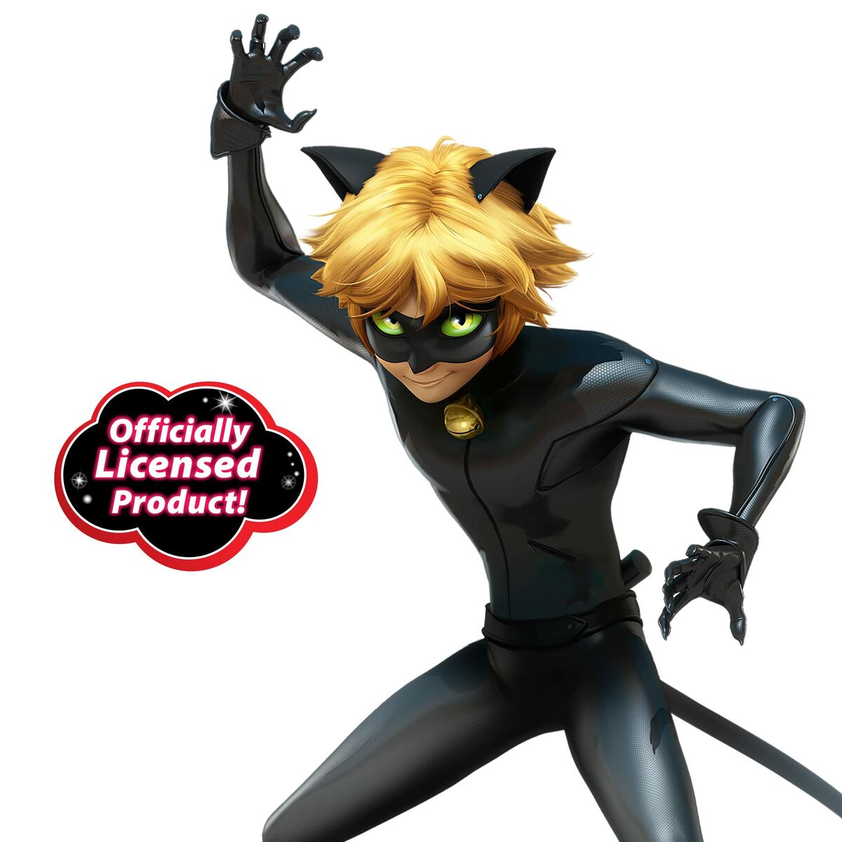 Costume for Children Miraculous: Tales of Ladybug & Cat Noir Transformation Set - Cat Noir 4 Pieces Black Multicolour